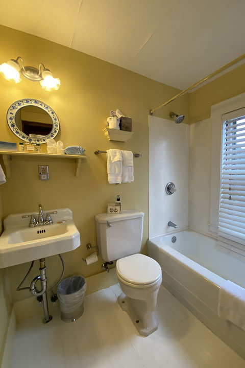 Jean Room Bathroom 2 | Follansbee Inn, Lake Sunapee, NH