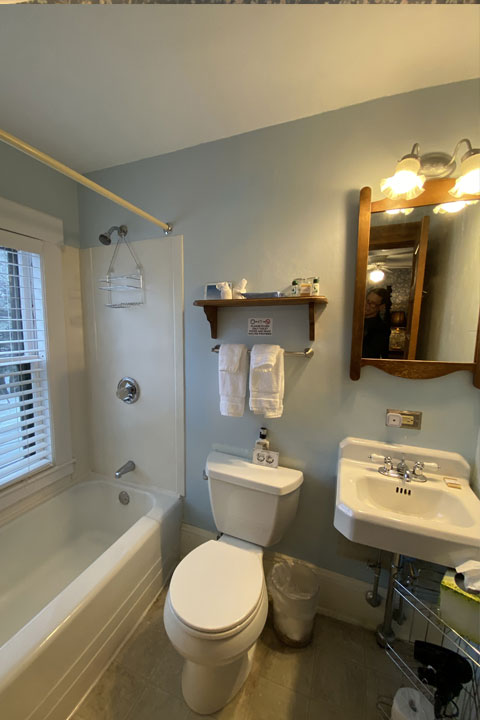 Mary Alane Bathroom | Follansbee Inn, Lake Sunapee, NH