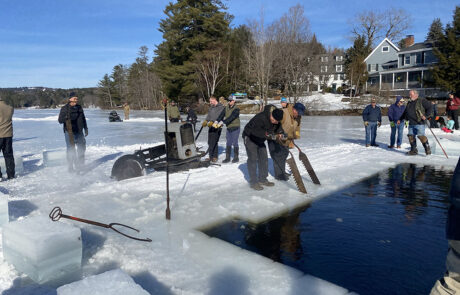 Musterfield Farms Ice Harvest: Follansbee Inn, New Hampshire