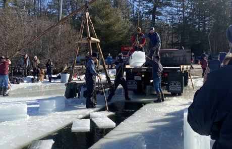 Musterfield Farms Ice Harvest: Follansbee Inn, New Hampshire