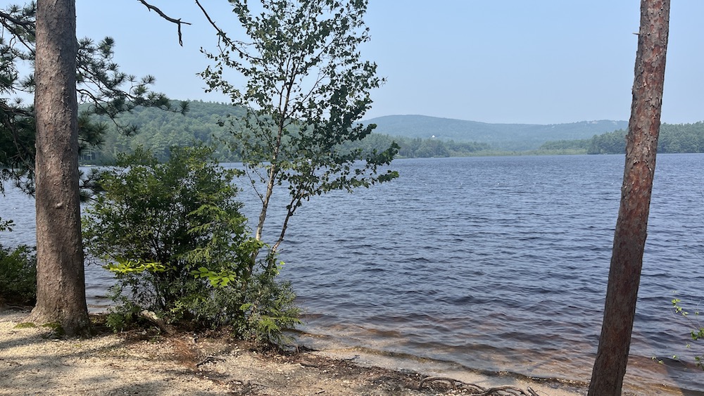 Wadleigh State Park by Follansbee Inn and Kezar Lake. Sutton, NH