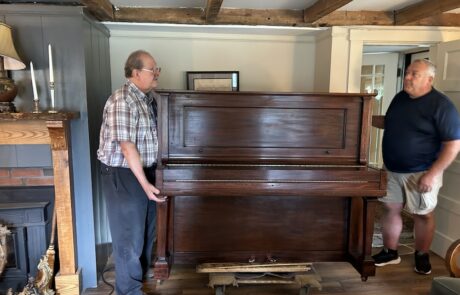 Steinway piano delivered to Follansbee Inn