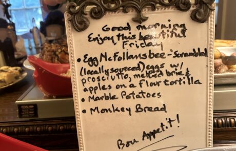 Spectacular Follansbee Inn Breakfasts