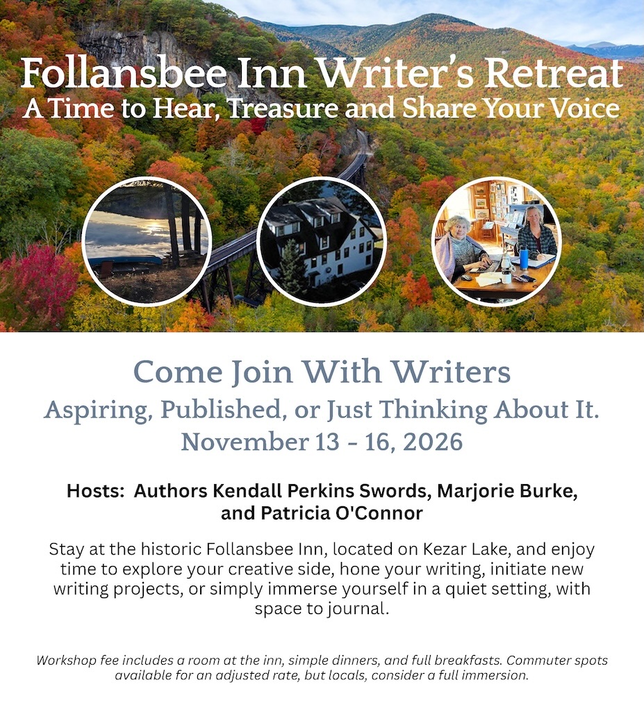 Image promoting Follansbee Inn creative weekend in November 2026